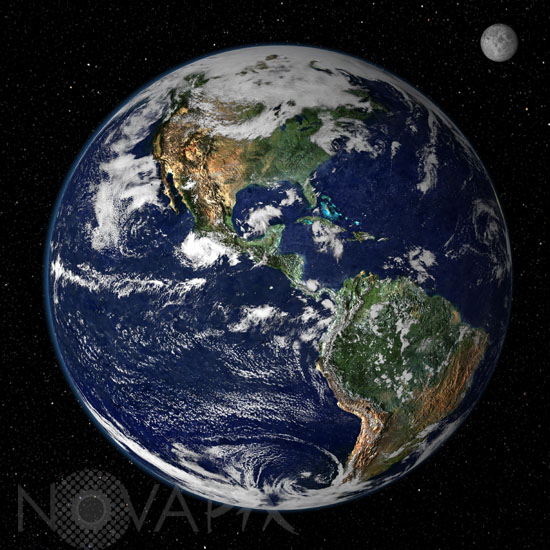 Terre vue par satellite