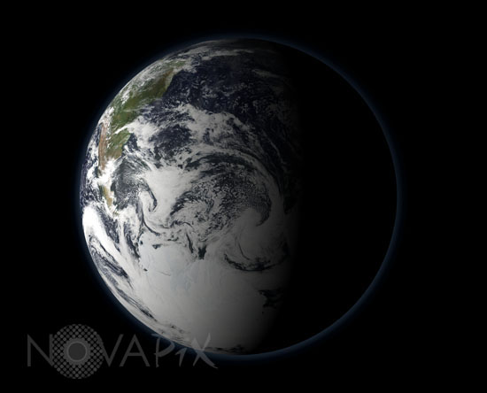 Terre vue par satellite