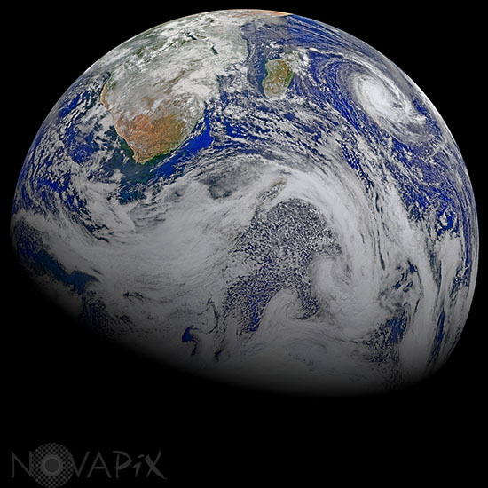 Terre vue par satellite
