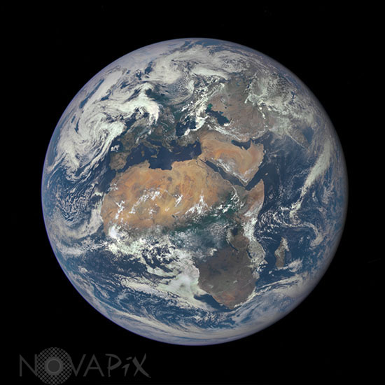Earth seen by satellite DSCOVR