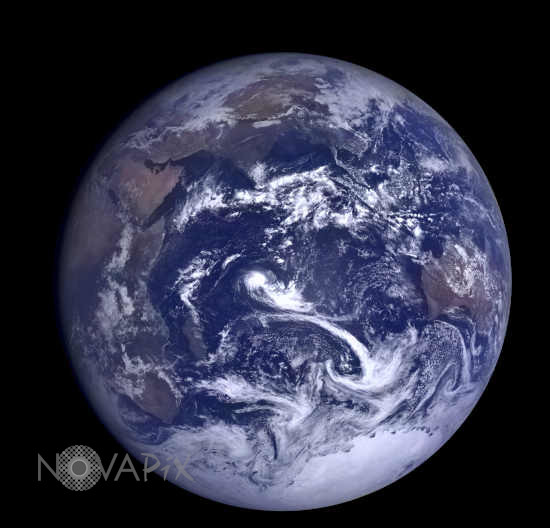 Terre vue par LRO - Océan Indien