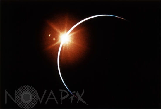 Apollo 12 view of Solar Eclipse