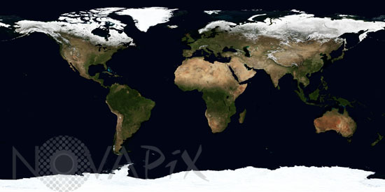Terre par satellite. 04/2004