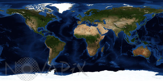 Terre par satellite
