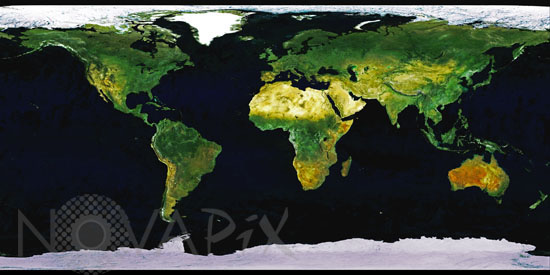 Earth as seen by Envistat satellite