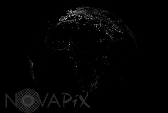 Terre de nuit. Europe et Afrique.