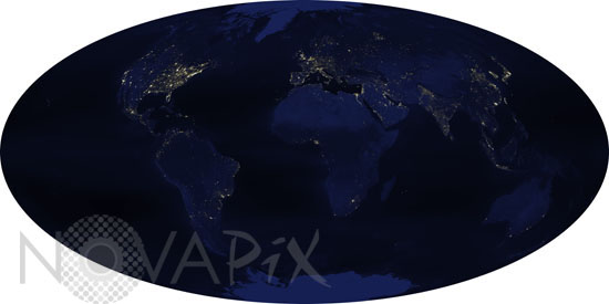 Terre vue de nuit