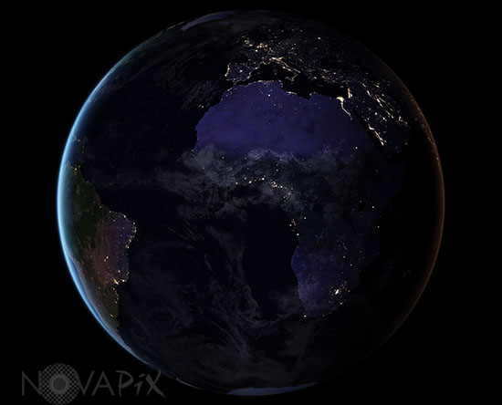 Lights on Earth's surface - 2016