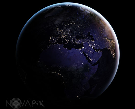 Lights on Earth's surface - 2016