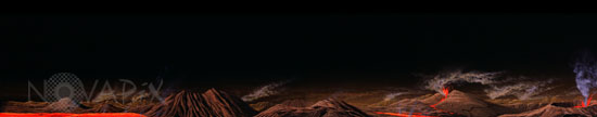Terre primitive - Vue d'artiste