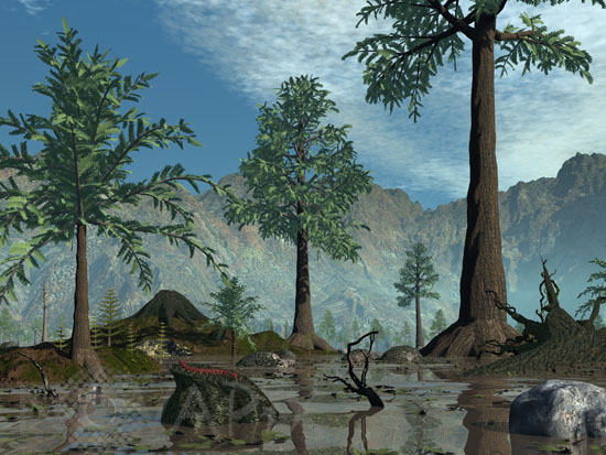 First trees - Artist view