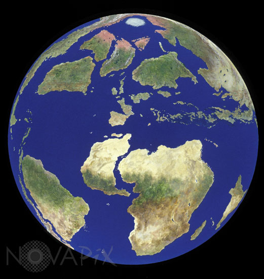 The Earth about 70 million years ago - Artist view