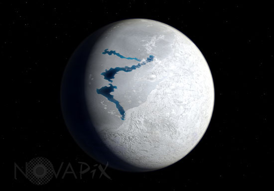 La Terre il y a 650 millions d'années - Vue d'artiste