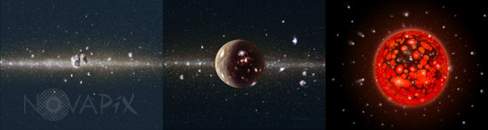 Earth formation - Artist view