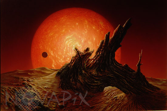 La fin de la Terre - Vue d'artiste