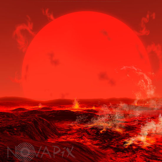 La fin de la Terre - Vue d'artiste