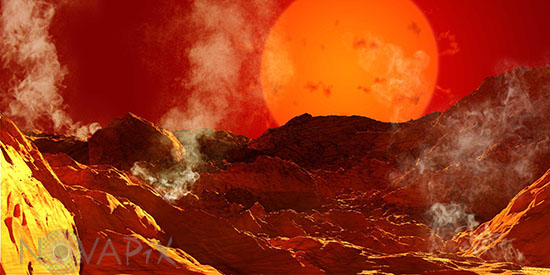 La fin de la Terre - Vue d'artiste