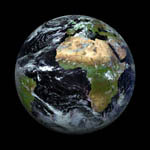 Terre par Meteosat 8