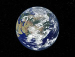 Earth with starry sky - Asia
