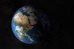 Earth with starry sky - Africa