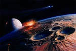 Impacts sur la Terre primitive