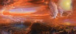 Terre primitive - Vue d'artiste