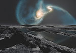 Collision entre la galaxie d'Andromede et la Voie lactée 