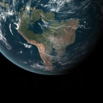 Montée du niveau des océans de 100m - L'Amérique du Sud