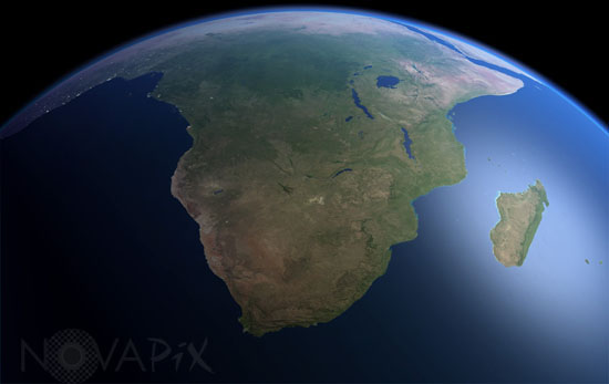 L'Afrique vue par satellite