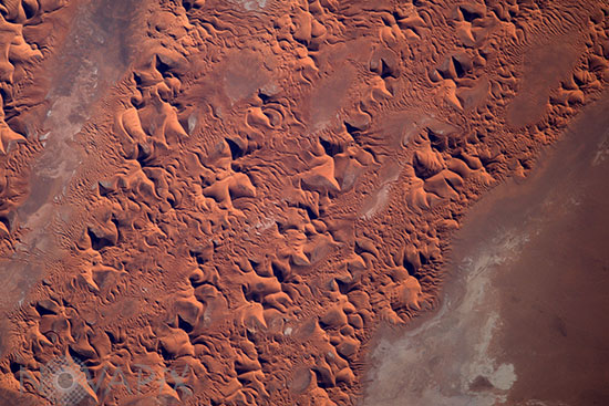 Désert algérien vu par ISS 02/2017