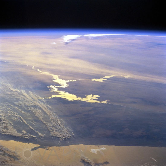 Lake Nasser (Egypt) seen from the space shuttle Discovery