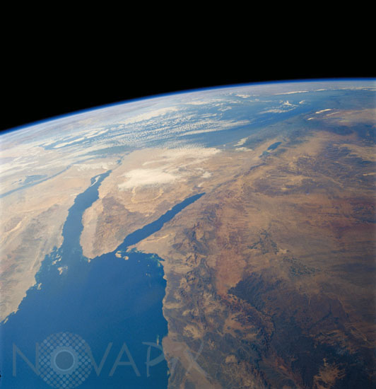 Sinai Peninsula seen from space