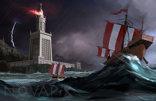 7 Wonders of the World: The Lighthouse of Alexandria - Egypt
