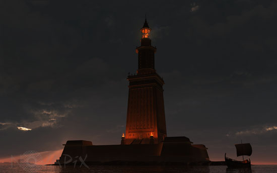 7 Wonders of the World: The Lighthouse of Alexandria - Egypt