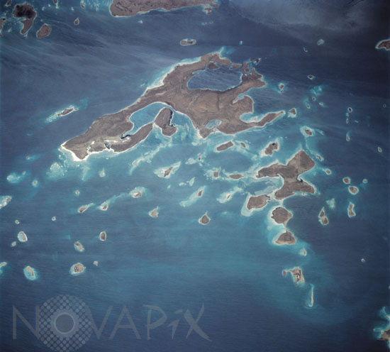 The Dahlak Archipelago seen from space
