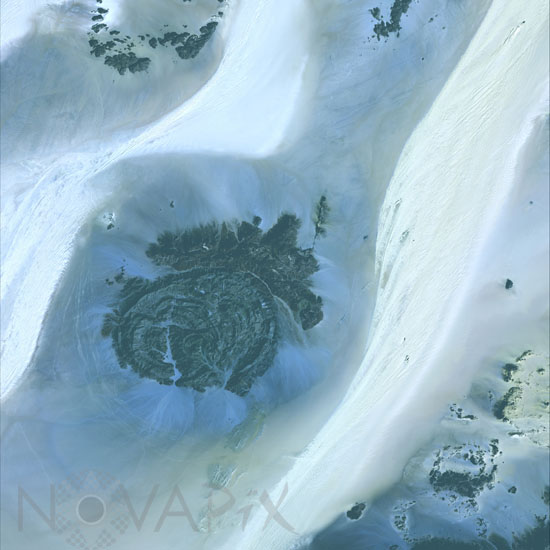 Désert de Libye vu par Terra 03/2002