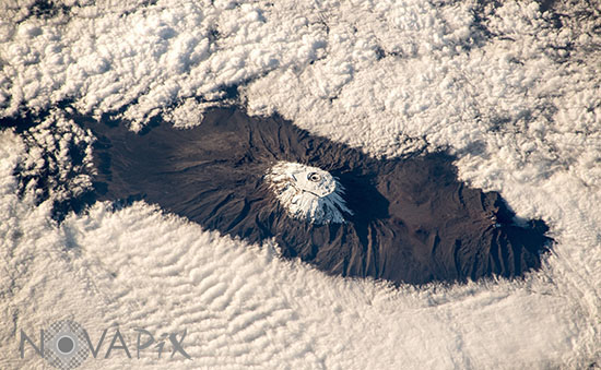 Le Kilimandjaro vu de l'espace