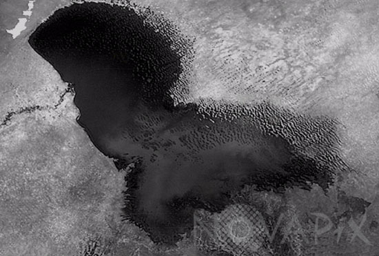 Lake Chad as seen by satellite in 1963