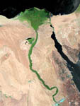 Le Nil vu par satellite 06/2002