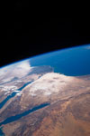 Péninsule du Sinaï vue depuis l'espace