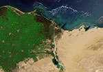 Le Canal de Suez vu par satellite 08/2017