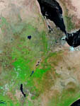 Est de l'Afrique vu par le satellite Terra