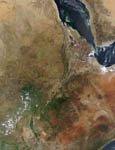Est de l'Afrique vu par le satellite Terra
