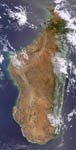 Madagascar vue par le satellite ENVISAT