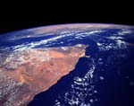 Corne de l'Afrique - Somalie vue par la navette spatiale 05/1993