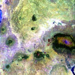 Le Kilimandjaro vu par Landsat 7. 02/2000