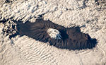 Le Kilimandjaro vu de l'espace
