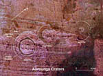 Cratère d'Aorounga -Tchad- vu par radar 04/1994