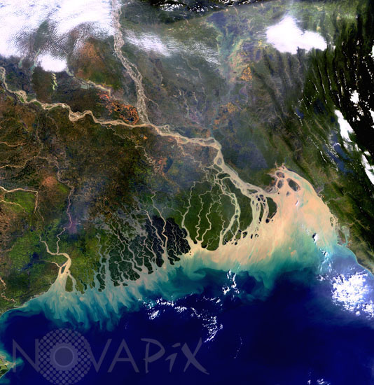 Delta du Gange vu par Envisat