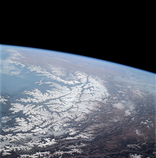 Himalayas from space